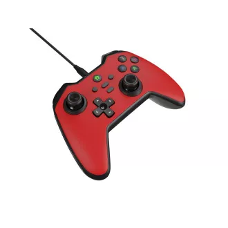 Drátový gamepad Genesis MANGAN 300, pro PC/Switch/Mobil, červený Drátový gamepad Genesis MANGAN 300, pro PC/Switch/Mobil, červený