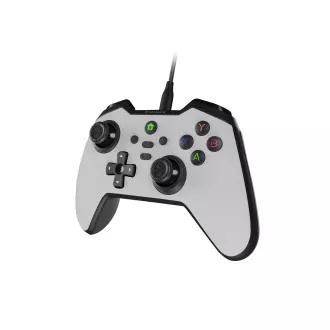 Drátový gamepad Genesis MANGAN 300, pro PC/Switch/Mobil, bílý Drátový gamepad Genesis MANGAN 300, pro PC/Switch/Mobil, bílý