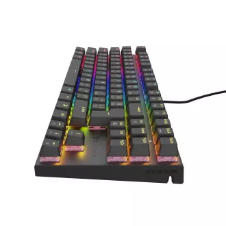 Genesis tichá herní klávesnice THOR 303/TKL/RGB/Outemu Peach/Drátová USB/CZ-SK layout/Černá