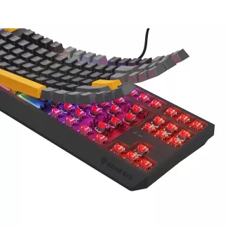 Genesis herní klávesnice THOR 230/TKL/RGB/Outemu Red/Drátová USB/US layout/Anchor Positive Šedá Genesis herní klávesnice THOR 230/TKL/RGB/Outemu Red/Drátová USB/US layout/Anchor Positive Šedá