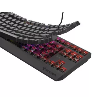 Genesis herní klávesnice THOR 230/TKL/RGB/Outemu Brown/Drátová USB/US layout/Černá Genesis herní klávesnice THOR 230/TKL/RGB/Outemu Brown/Drátová USB/US layout/Černá