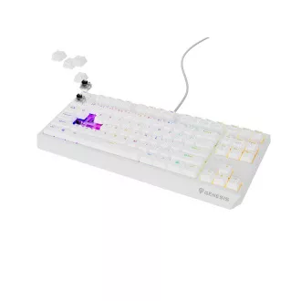Genesis herní klávesnice THOR 230/TKL/RGB/Outemu Brown/Drátová USB/US layout/Bílá Genesis herní klávesnice THOR 230/TKL/RGB/Outemu Brown/Drátová USB/US layout/Bílá