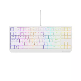 Genesis herní klávesnice THOR 230/TKL/RGB/Outemu Red/Drátová USB/US layout/Bílá Genesis herní klávesnice THOR 230/TKL/RGB/Outemu Red/Drátová USB/US layout/Bílá