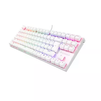 Genesis tichá herní klávesnice THOR 303/TKL/RGB/Outemu Peach Silent/Drátová USB/US layout/Bílá Genesis tichá herní klávesnice THOR 303/TKL/RGB/Outemu Peach Silent/Drátová USB/US layout/Bílá
