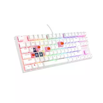 Genesis tichá herní klávesnice THOR 303/TKL/RGB/Outemu Peach Silent/Drátová USB/US layout/Bílá Genesis tichá herní klávesnice THOR 303/TKL/RGB/Outemu Peach Silent/Drátová USB/US layout/Bílá