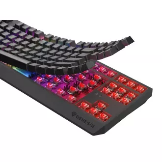 GENESIS herní klávesnice THOR 230/TKL/RGB/Outemu Red/Bezdrátová USB + Bluetooth/US layout/Černá GENESIS herní klávesnice THOR 230/TKL/RGB/Outemu Red/Bezdrátová USB + Bluetooth/US layout/Černá