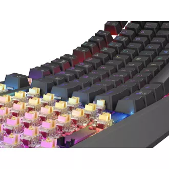 GENESIS herní klávesnice THOR 230/TKL/RGB/Outemu Panda/Bezdrátová USB + Bluetooth/US layout/Černá GENESIS herní klávesnice THOR 230/TKL/RGB/Outemu Panda/Bezdrátová USB + Bluetooth/US layout/Černá