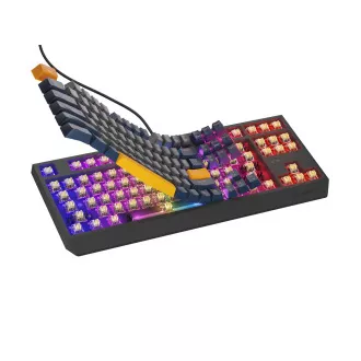 GENESIS herní klávesnice THOR 230/TKL/RGB/Outemu Panda/Drátová USB/US layout/Naval Blue Negative GENESIS herní klávesnice THOR 230/TKL/RGB/Outemu Panda/Drátová USB/US layout/Naval Blue Negative