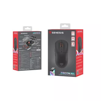 Genesis herní bezdrátová myš ZIRCON XIII/Herní/Optická/26 000 DPI/Bezdrátové USB/Černá Genesis herní bezdrátová myš ZIRCON XIII/Herní/Optická/26 000 DPI/Bezdrátové USB/Černá