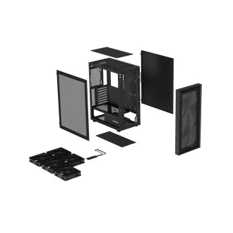 Počítačová skříň Genesis DIAXID 605F/Midi Tower/Transpar./Černá Počítačová skříň Genesis DIAXID 605F/Midi Tower/Transpar./Černá