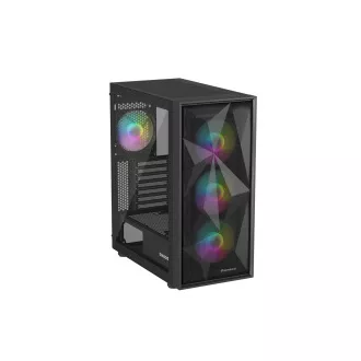 Počítačová skříň Genesis DIAXID 605 ARGB/Midi Tower/Transpar./Černá Počítačová skříň Genesis DIAXID 605 ARGB/Midi Tower/Transpar./Černá
