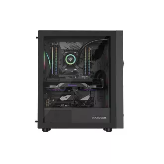 Počítačová skříň Genesis DIAXID 605 ARGB/Midi Tower/Transpar./Černá Počítačová skříň Genesis DIAXID 605 ARGB/Midi Tower/Transpar./Černá