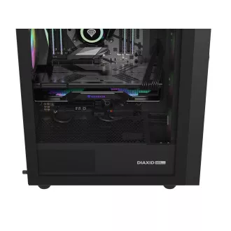 Počítačová skříň Genesis DIAXID 605 ARGB/Midi Tower/Transpar./Černá Počítačová skříň Genesis DIAXID 605 ARGB/Midi Tower/Transpar./Černá