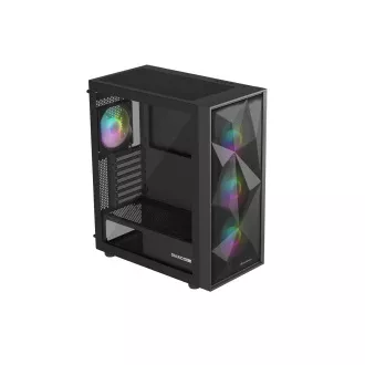 Počítačová skříň Genesis DIAXID 605 ARGB/Midi Tower/Transpar./Černá Počítačová skříň Genesis DIAXID 605 ARGB/Midi Tower/Transpar./Černá