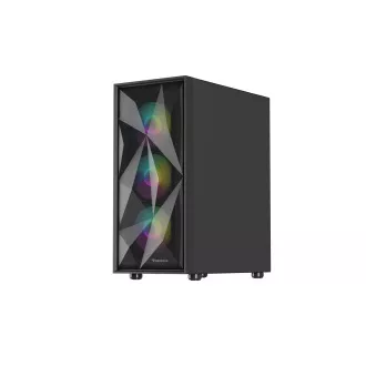 Počítačová skříň Genesis DIAXID 605 ARGB/Midi Tower/Transpar./Černá Počítačová skříň Genesis DIAXID 605 ARGB/Midi Tower/Transpar./Černá