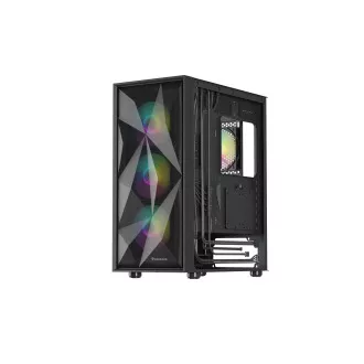 Počítačová skříň Genesis DIAXID 605 ARGB/Midi Tower/Transpar./Černá Počítačová skříň Genesis DIAXID 605 ARGB/Midi Tower/Transpar./Černá