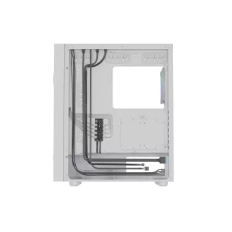 Počítačová skříň Genesis DIAXID 605 ARGB/Midi Tower/Transpar./Bílá