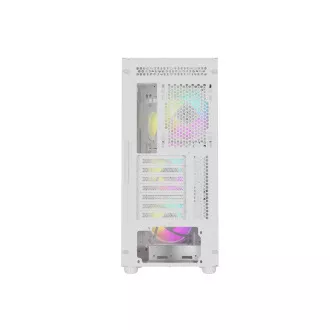 Počítačová skříň Genesis DIAXID 605 ARGB/Midi Tower/Transpar./Bílá