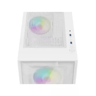 Počítačová skříň Genesis DIAXID 605 ARGB/Midi Tower/Transpar./Bílá