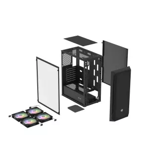 PC skříň Fury SHOBO/Midi Tower/Transpar./Černá PC skříň Fury SHOBO/Midi Tower/Transpar./Černá