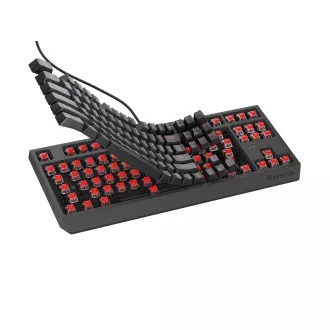 Herní klávesnice Genesis THOR 230/TKL/RGB/Outemu Red/Drátové USB-A/CZ-SK layout/Černá Herní klávesnice Genesis THOR 230/TKL/RGB/Outemu Red/Drátové USB-A/CZ-SK layout/Černá