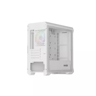 Počítačová skříň Genesis IRID 503 ARGB LITE/Mini Tower/Transpar./Bílá