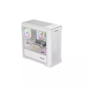 Počítačová skříň Genesis IRID 503 ARGB LITE/Mini Tower/Transpar./Bílá