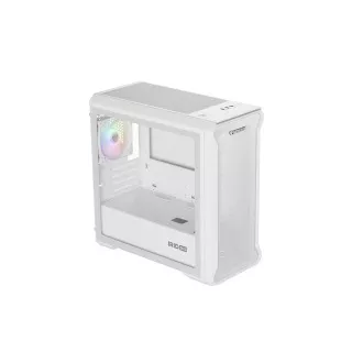 Počítačová skříň Genesis IRID 503 ARGB LITE/Mini Tower/Transpar./Bílá