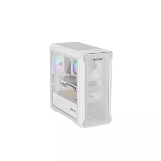 Počítačová skříň Genesis IRID 503 ARGB LITE/Mini Tower/Transpar./Bílá