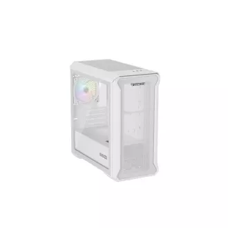 Počítačová skříň Genesis IRID 503 ARGB LITE/Mini Tower/Transpar./Bílá