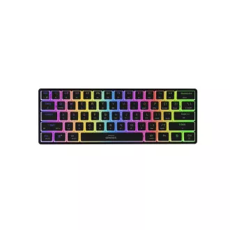 Genesis herní klávesnice THOR 660 G2/Gateron Brown/USB+BT/US layout/Černá