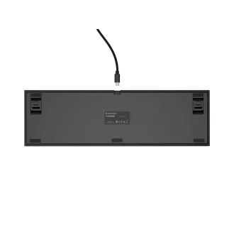 Herní mechanická klávesnice Genesis THOR 404/RGB/Gateron Yellow Pro/Drátové USB-A/US layout/Černá