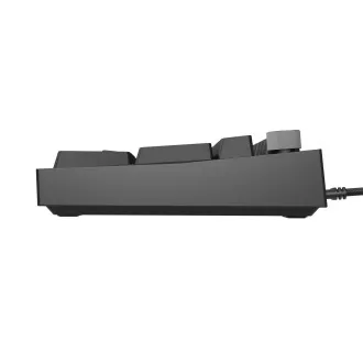 Herní mechanická klávesnice Genesis THOR 404/RGB/Gateron Yellow Pro/Drátové USB-A/US layout/Černá