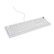 Herní mechanická klávesnice Genesis THOR 404/RGB/Gateron Yellow Pro/Drátové USB-A/US layout/Bílá