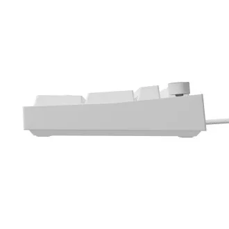 Herní mechanická klávesnice Genesis THOR 404/RGB/Gateron Yellow Pro/Drátové USB-A/US layout/Bílá