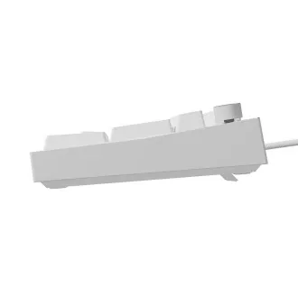 Herní mechanická klávesnice Genesis THOR 404/RGB/Gateron Yellow Pro/Drátové USB-A/US layout/Bílá