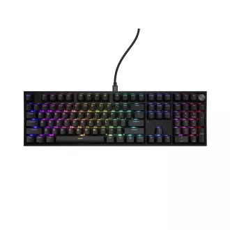 Herní mechanická klávesnice Genesis THOR 404/RGB/Outemu Peach Silent/Drátové USB-A/US layout/Černá Herní mechanická klávesnice Genesis THOR 404/RGB/Outemu Peach Silent/Drátové USB-A/US layout/Černá