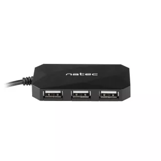 Natec Locust rozbočovač 4x USB 2.0 HUB, černý Natec Locust rozbočovač 4x USB 2.0 HUB, černý