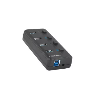 Natec Mantis 2 aktivní rozbočovač s funkcí nabíjení 4x USB 3.0 HUB, vypínač, napájecí adaptér Natec Mantis 2 aktivní rozbočovač s funkcí nabíjení 4x USB 3.0 HUB, vypínač, napájecí adaptér