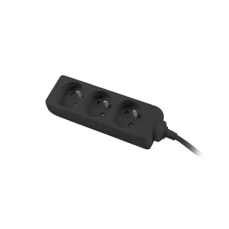 Prodlužovací kabel Lanberg PS0, 3 zásuvky, 1,5m, černá Prodlužovací kabel Lanberg PS0, 3 zásuvky, 1,5m, černá