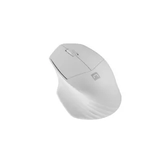 Natec optická myš SISKIN 2/Kancelářská/Optická/Pro praváky/1 600 DPI/USB+BT/Bílá