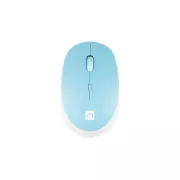 Natec optická myš HARRIER 2/1600 DPI/Kancelářská/Optická/1 600 DPI/Bezdrátová Bluetooth/Světle modrá