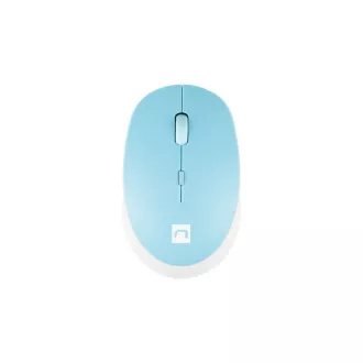 Natec optická myš HARRIER 2/1600 DPI/Kancelářská/Optická/1 600 DPI/Bezdrátová Bluetooth/Světle modrá