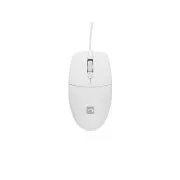 Natec optická myš RUFF 2/1 000 DPI/Kancelářská/Optická/1 000 DPI/Drátová USB/Bílá