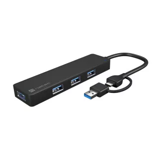 Rozbočovač Natec MAYFLY 4xUSB-A 3.0 HUB + USB-A adaptér Rozbočovač Natec MAYFLY 4xUSB-A 3.0 HUB + USB-A adaptér