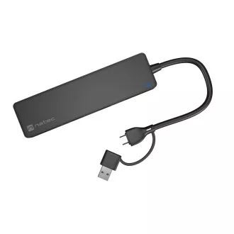 Rozbočovač Natec MAYFLY 4xUSB-A 3.0 HUB + USB-A adaptér Rozbočovač Natec MAYFLY 4xUSB-A 3.0 HUB + USB-A adaptér