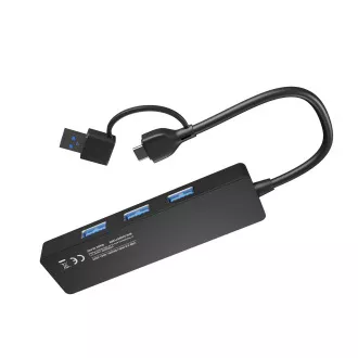 Rozbočovač Natec MAYFLY 4xUSB-A 3.0 HUB + USB-A adaptér Rozbočovač Natec MAYFLY 4xUSB-A 3.0 HUB + USB-A adaptér