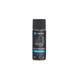Natec stlačený vzduch RACCOON AIR 400 ml Natec stlačený vzduch RACCOON AIR 400 ml