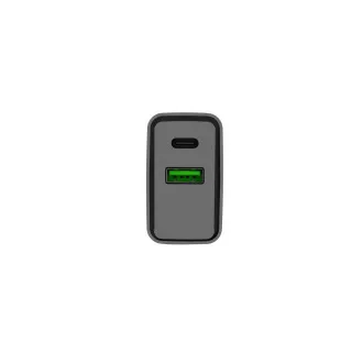 Universální nabíječka Natec RIBERA 20W 1X USB-A + 1X USB-C, černá Universální nabíječka Natec RIBERA 20W 1X USB-A + 1X USB-C, černá