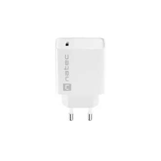 Universální nabíječka Natec RIBERA 20W 1X USB-C, bílá Universální nabíječka Natec RIBERA 20W 1X USB-C, bílá